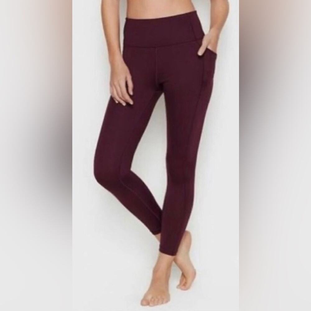 UEC Victoria's Secret Essential Maroon Pocket Leggings size 14